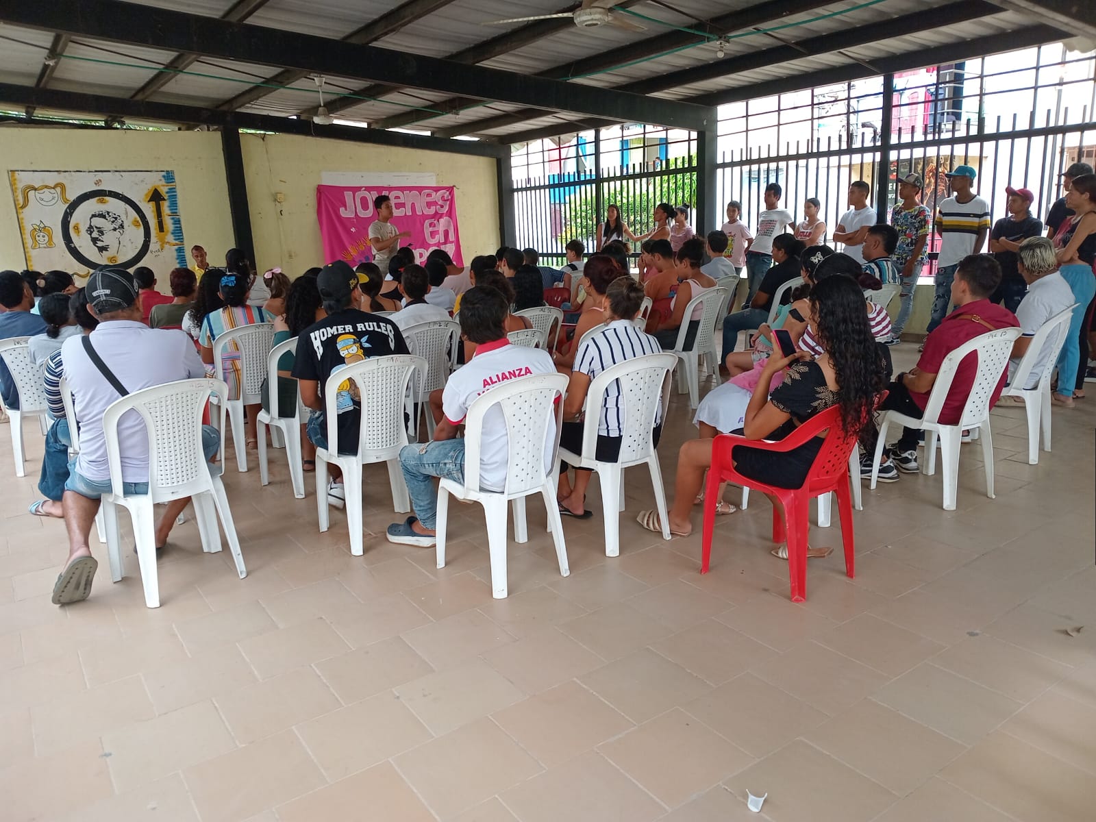 Grupo del programa Jóvenes en Paz del Cesar